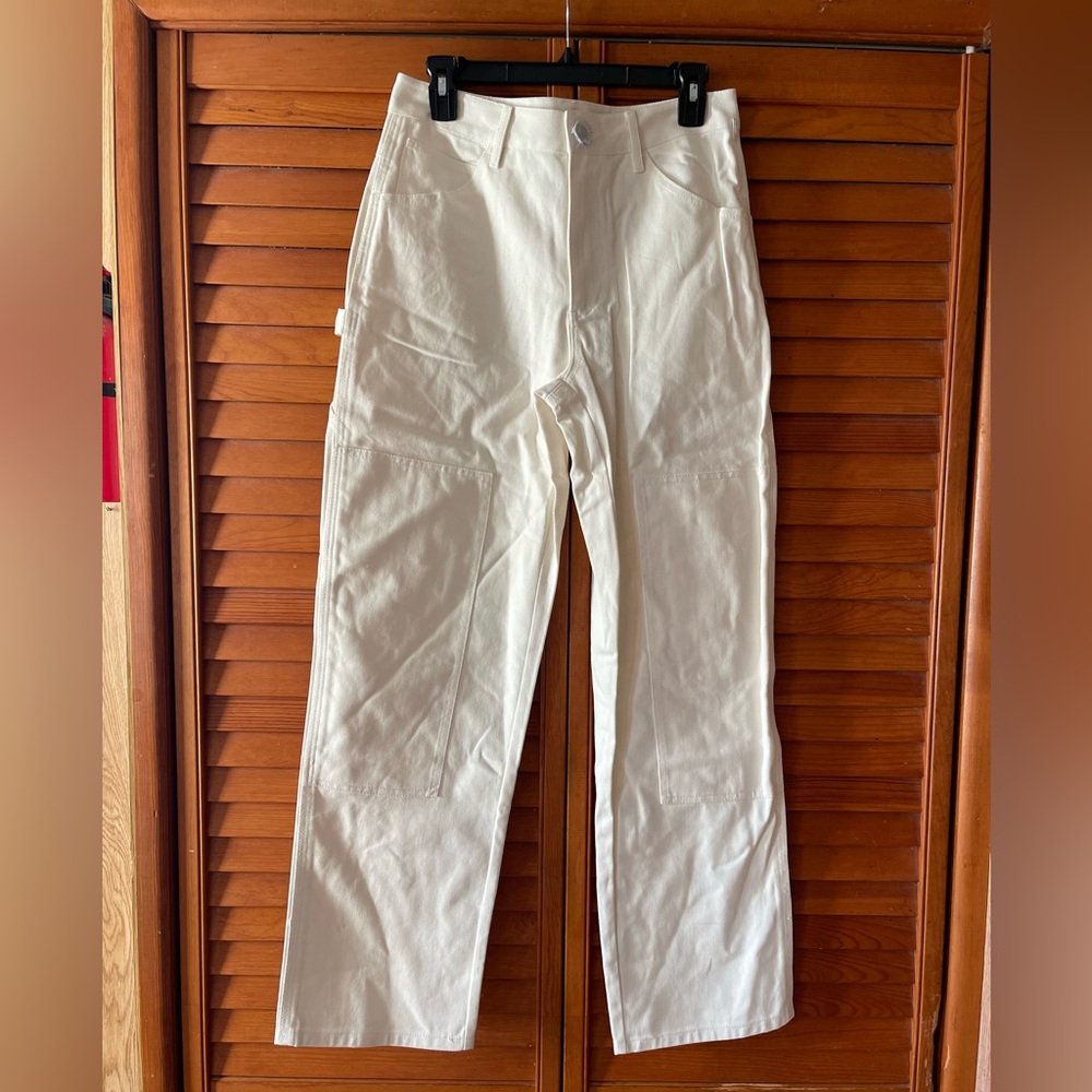 STAUDPainter Straight-leg Trousers In White. Size 6 Women 
#233